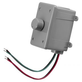 OSD Black 70V Rotary-Style Mono Outdoor Volume Control, Daisy Chain Through-Output
